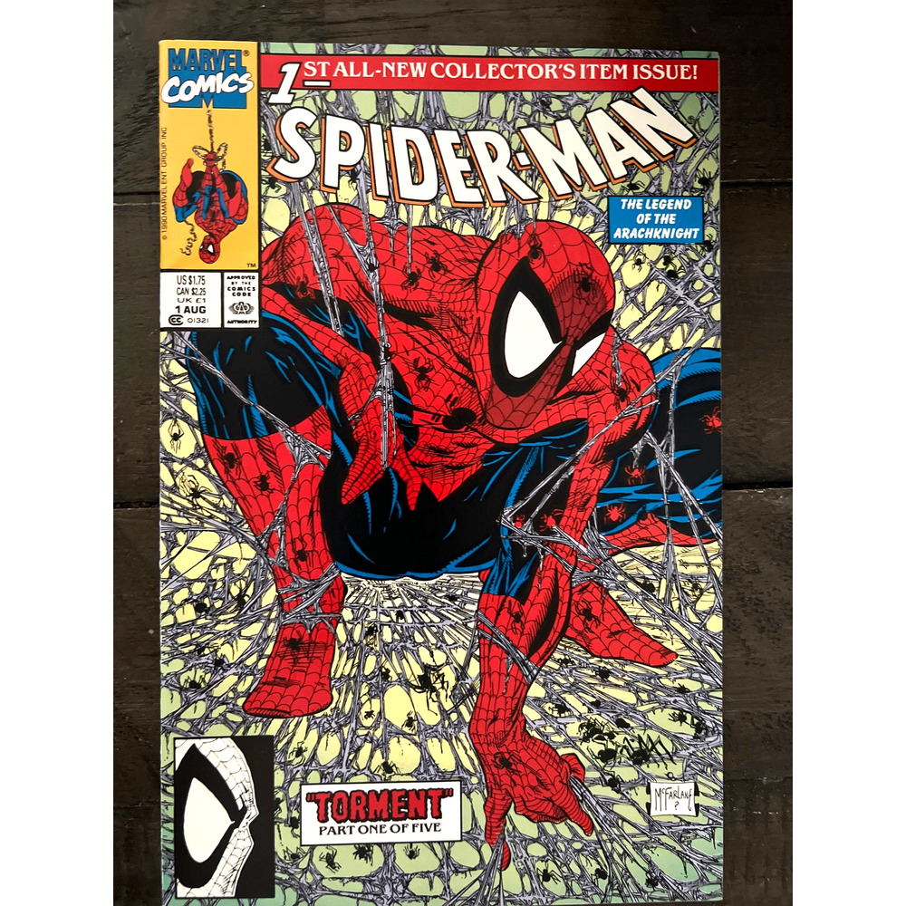 VINTAGE 1990 Marvel "SPIDER-MAN" #1 - M - "REGULAR EDITION" McFARLANE COVER!